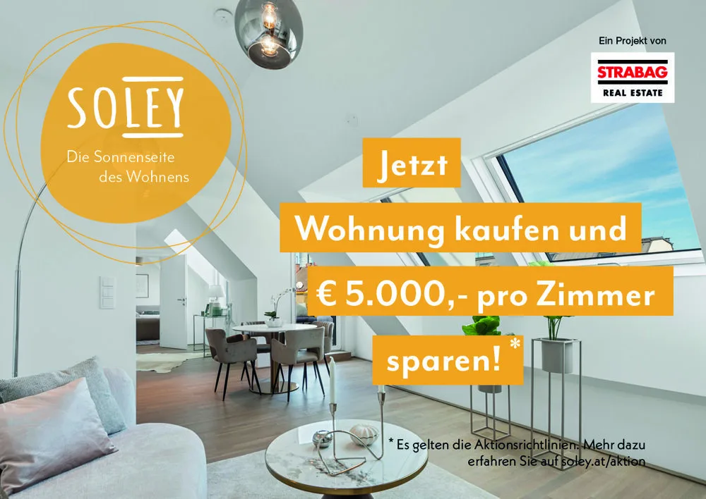 Neubauprojekt "SOLEY" mit 53 freifinanzierten Eigentumswohnungen