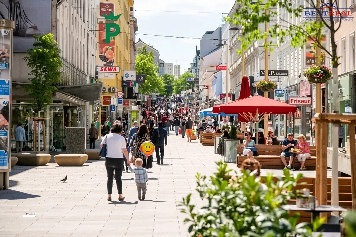 Toplage Fußgängerzone Meidling -  360 m2  bis 950 m² Gastroflächen