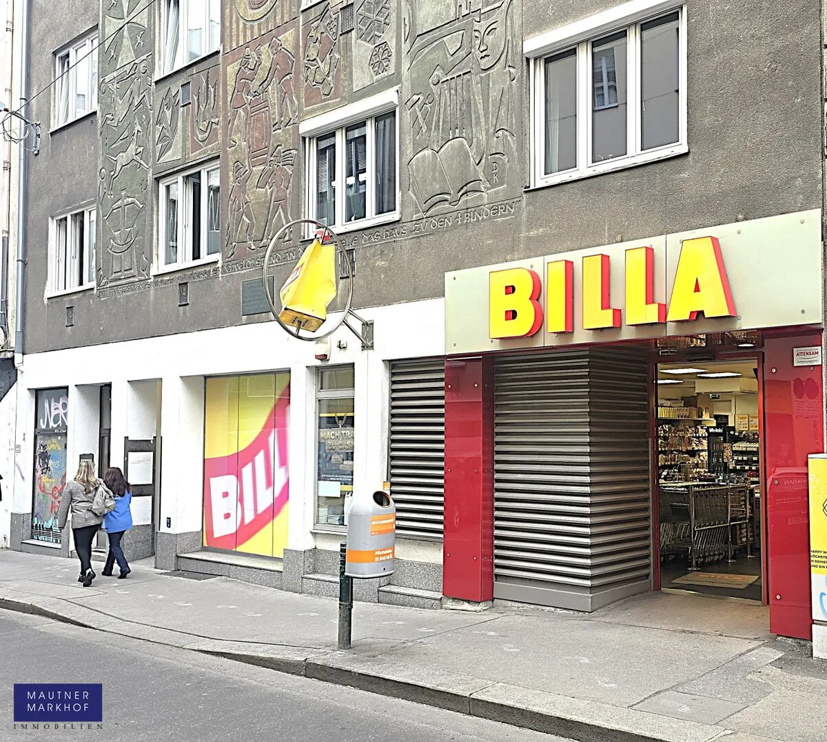 Strozzigasse - Geschäftslokal als Supermarkt befristet vermietet - zentral