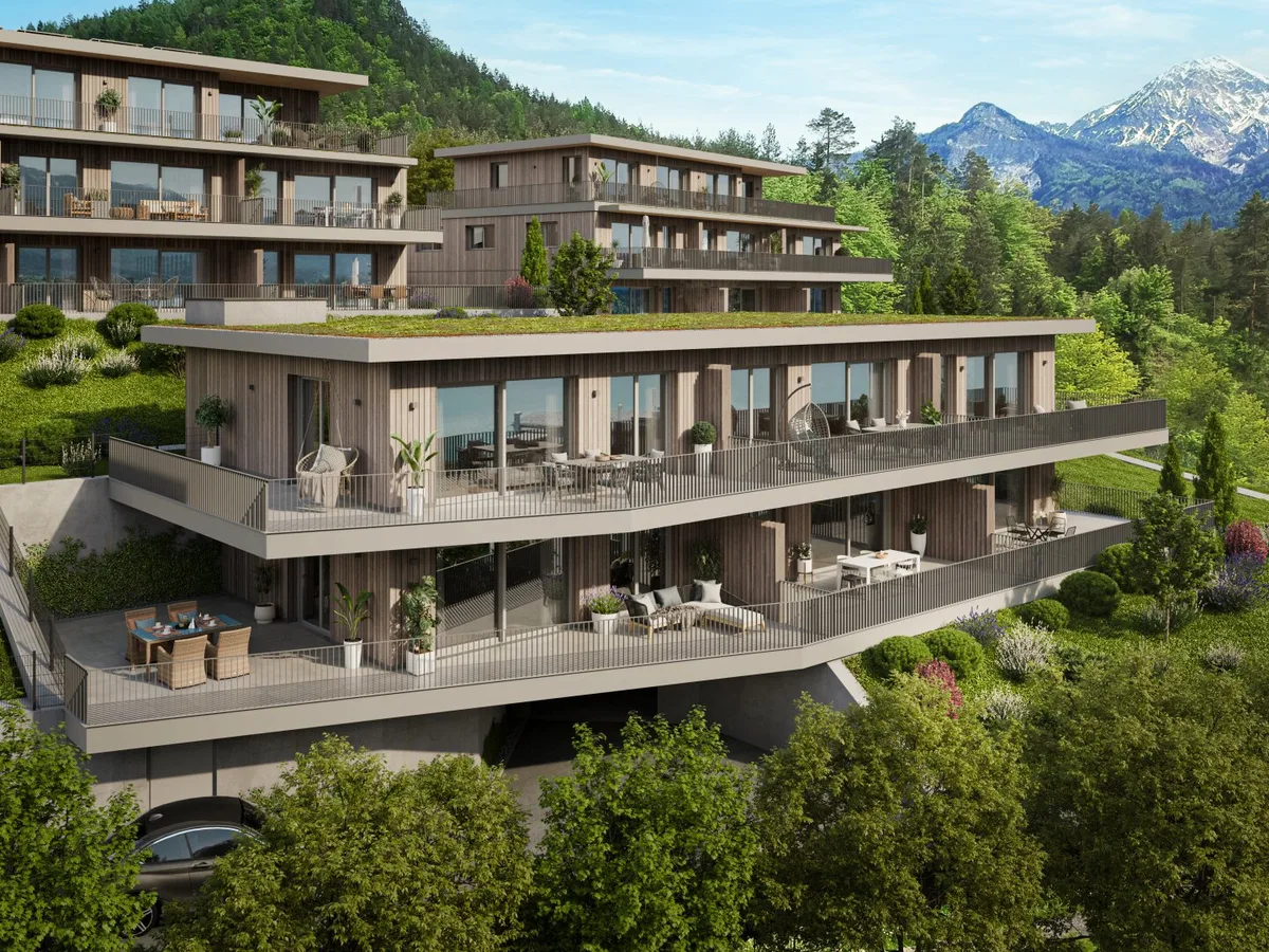 Wohnen mit spektakulärem Seeblick – Exklusive Gartenwohnung in Egg am Faaker See