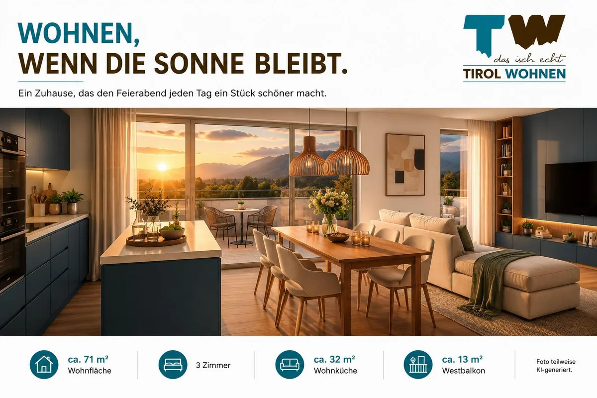 Wohnen, wenn die Sonne bleibt. Ein Zuhause, das den Feierabend jeden Tag ein Stück schöner macht.
