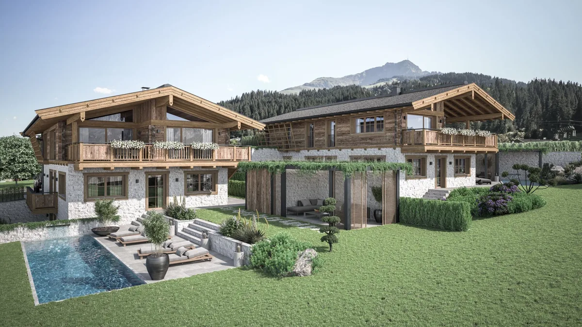 Geplantes Neubauprojekt: exklusives Chalet am Kaiserhang