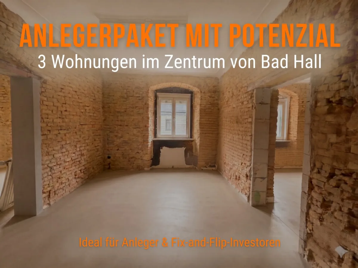 Investorenpaket & Chance im Zentrum von Bad Hall: Potenzial für Anleger und Fix & Flip