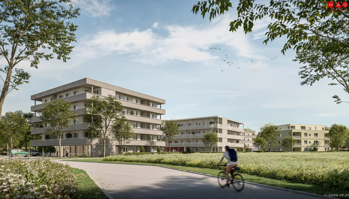 Naturnahes Wohnen in Gunskirchen - geförderte Mietwohnungen in moderner Hybridbauweise
