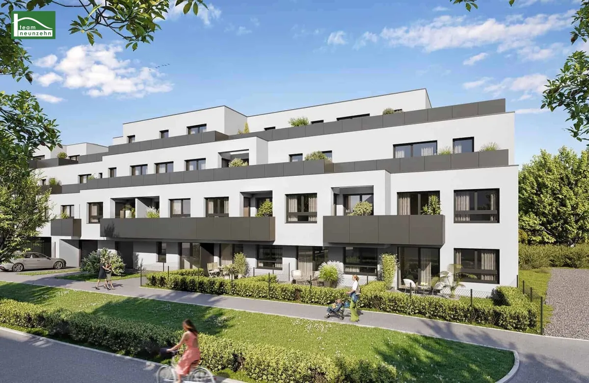 ASPERN FLATS 103 – Hochmoderner Erstbezug mit Freiflächen und Wärmepumpe!