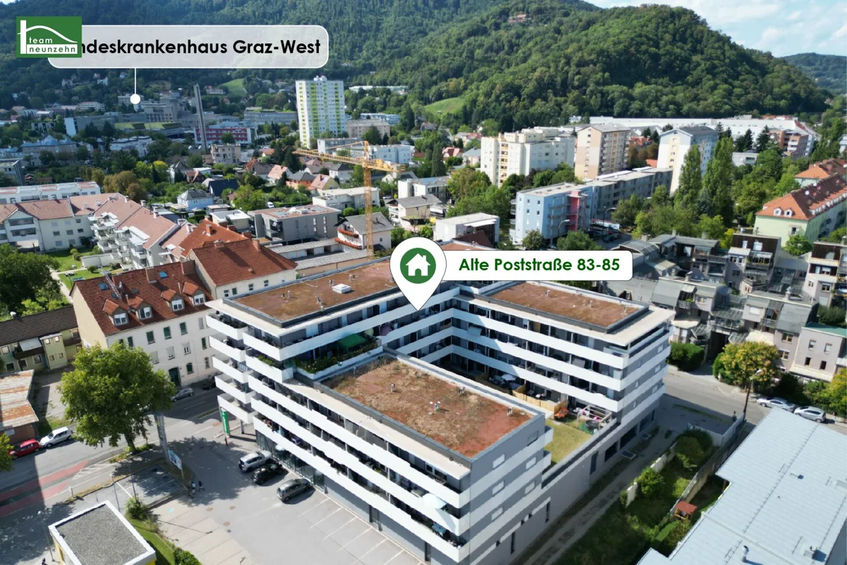 Moderne Neubauwohnungen im Grazer Bezirk Lend – Provisionsfrei mieten! - JETZT ZUSCHLAGEN