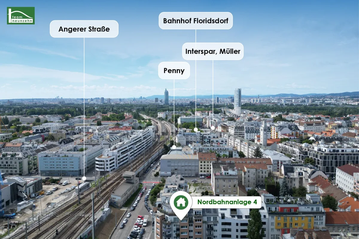 Angerer living - Optimal vermietbare Anlagewohnungen in Ruhelage und direkter Nähe zu Floridsdorf U6 und Bahnhof - JETZT ANFRAGEN