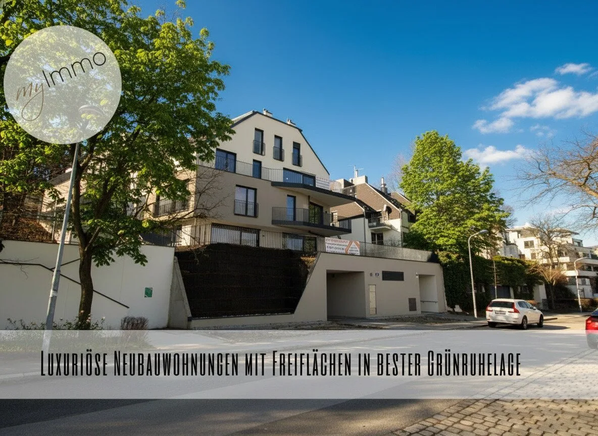 Luxuriöse Neubauwohnungen mit Freiflächen in bester Grünruhelage