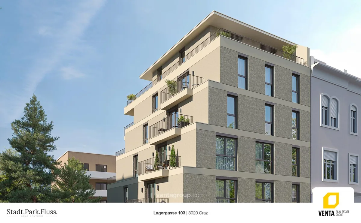 BAUSTART-AKTION: 8,5 Preisnachlass bis Baustart! - Stadt.Park.Fluss. | Wohnen & Leben im Grazer Zentrum