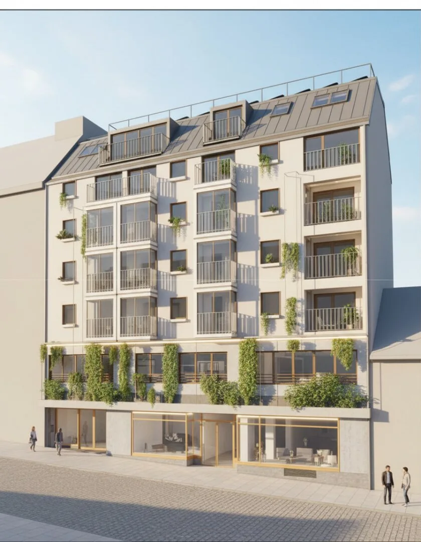 * 2290 m² Baugenehmigt und Startbereit * Modernes Wohn- und Geschäftshaus in bester Lage der Fußgängerzone
