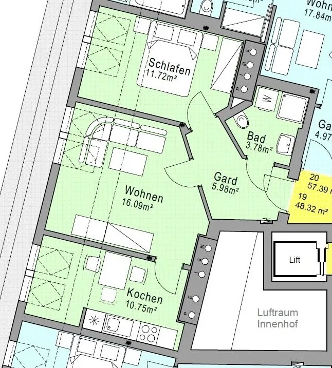 Dachgeschoss-Wohnung mit wunderschönem Stadtblick!
