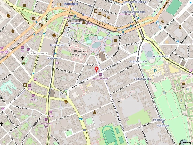STAPELPARKER IN DER GUßHAUSSTRAßE 14 FREI