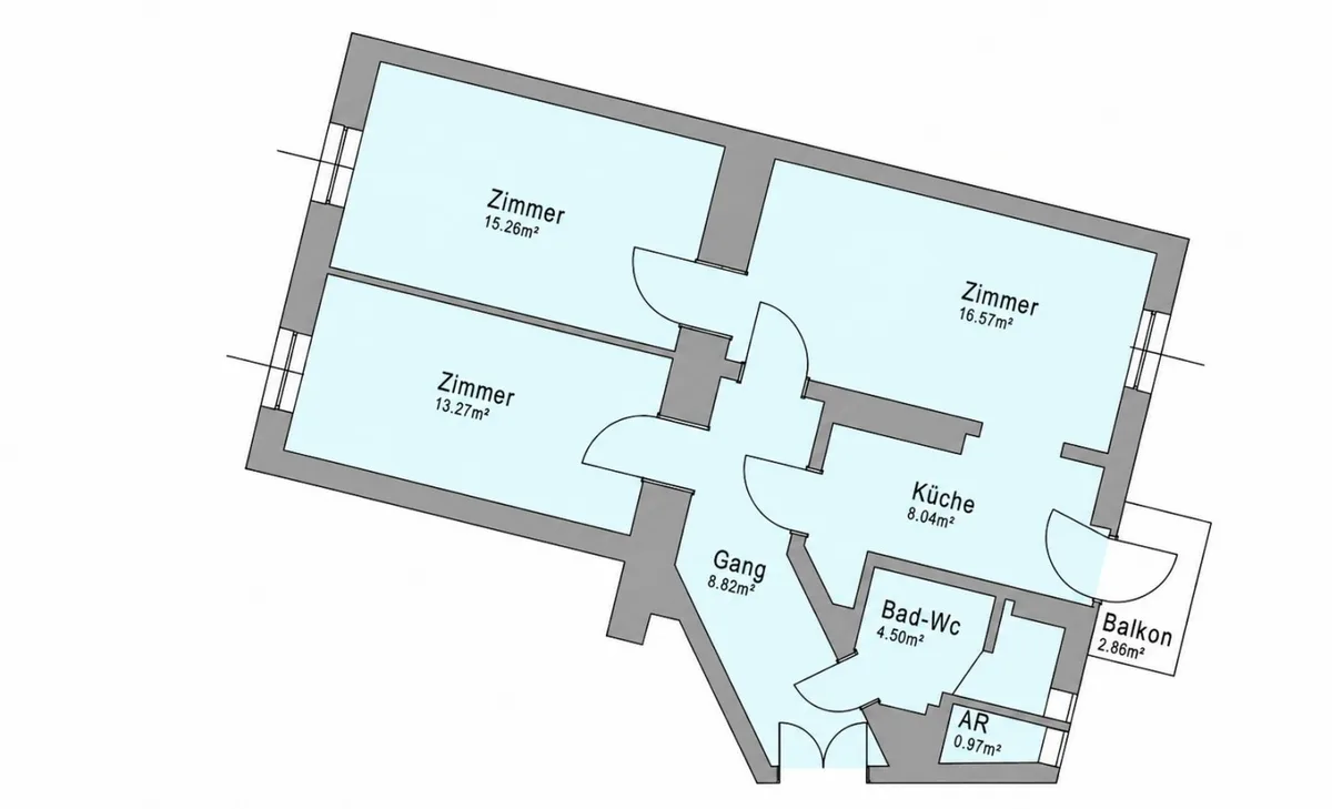 Wohngefühl mit Weitblick | 3 Zimmerwohnung mit Balkon