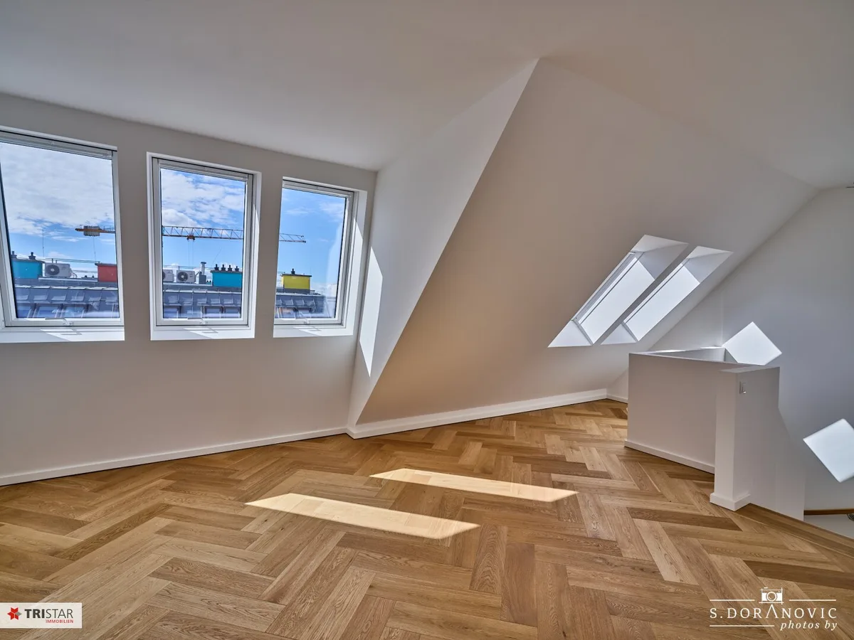NEU! • Erstbezug • Sofort beziehbar • Luxus-Dachgeschosswohnungen 1180 Wien kaufen – Terrasse + Wienblick