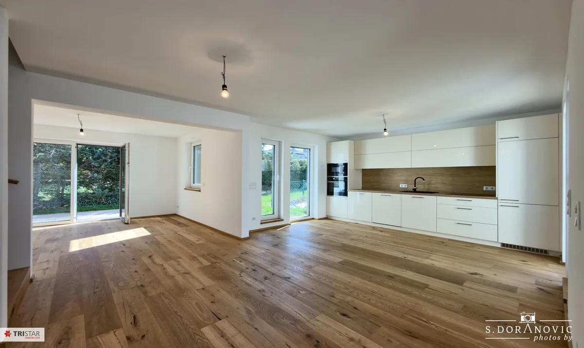 NEU & SOFORT BEZIEHBAR! ++ 5-Zimmer-Haus mit Eigengarten ++ SÜD+OST+WEST ++ 2 Terrassen ++ Photovoltaik + Wärmepumpe ++ Küche ++ PKW Stellplatz ++ Nähe U6 Perfektastraße 1230 Wien ++