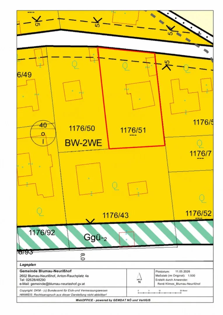 1.183 m² Grundstück mit einem Rohbau in ruhiger Lage